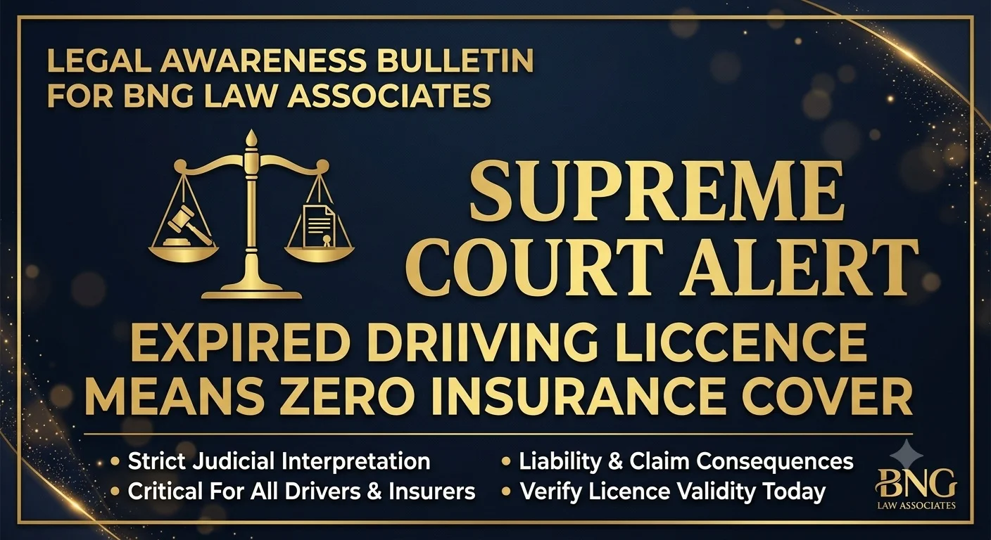 Supreme Court 2026 on Expired Driving Licences: Insurer Liability and Vehicle Owner Responsibility