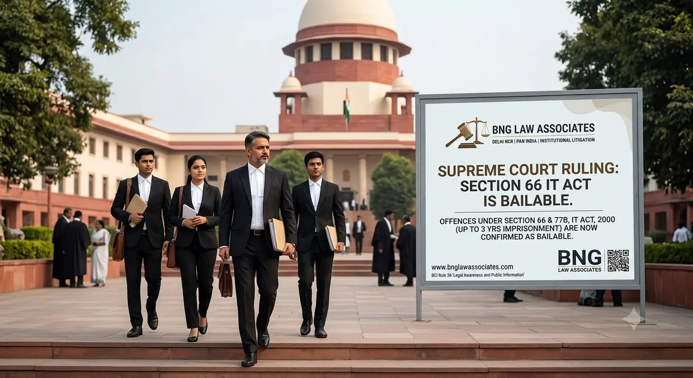 Section 66 of the IT Act Is Bailable - Here's What the Supreme Court Actually Said