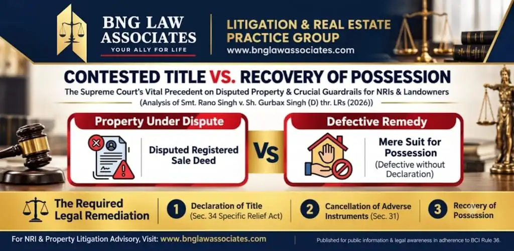 Suit for Possession When Property Title Is Disputed: Supreme Court Ruling in Rano Singh v. Gurbax Singh (2026)